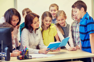 Teacher Reading to Kids